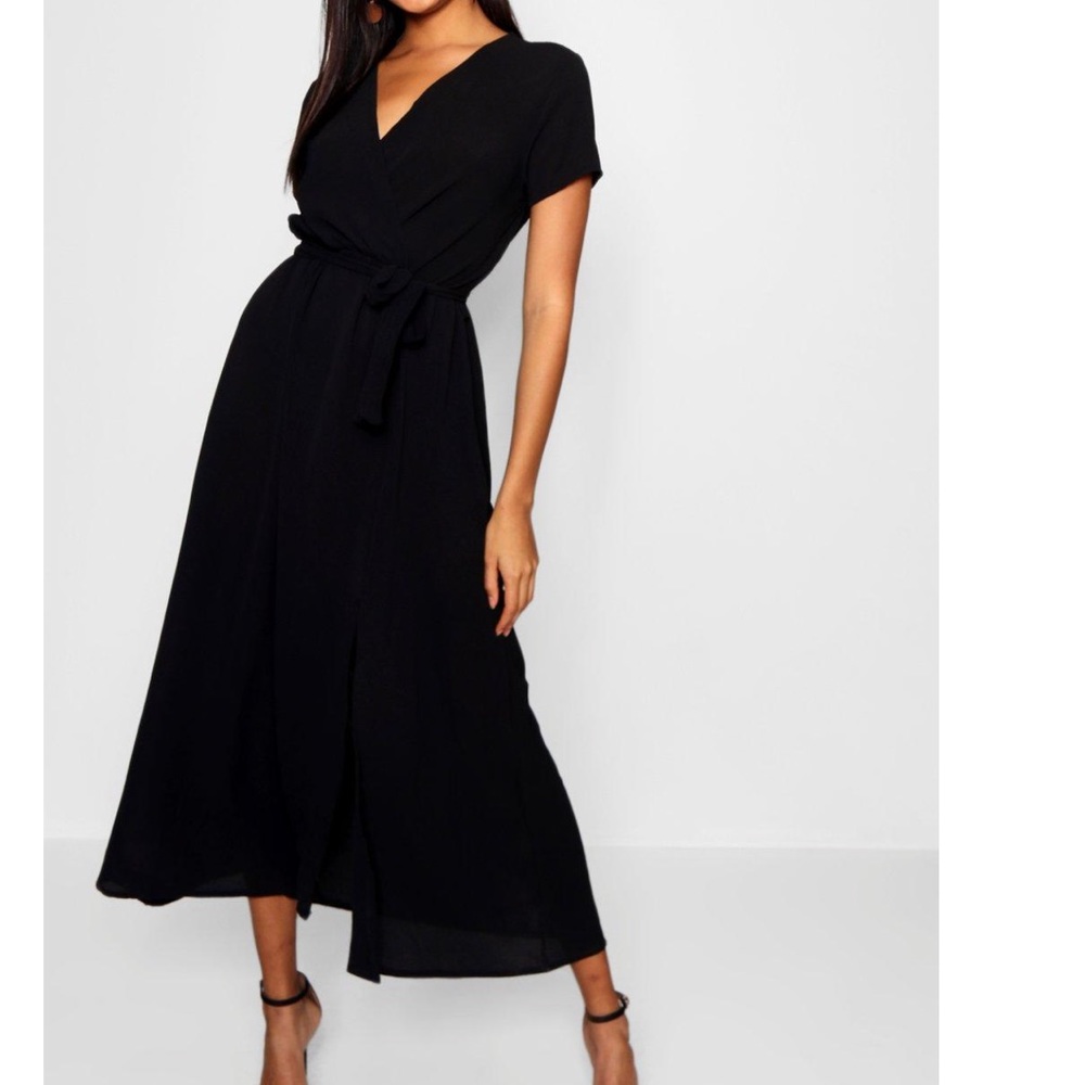 Boohoo Wrap Maxi Dress